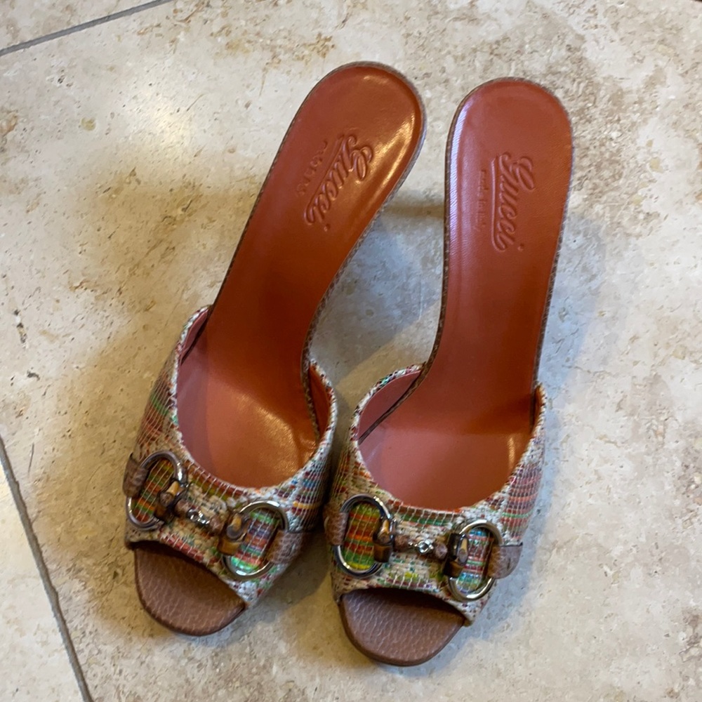 Brand new Gucci sandal/heel